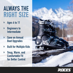 ROCES Idea Up sole profile showing consistent length for binding safety