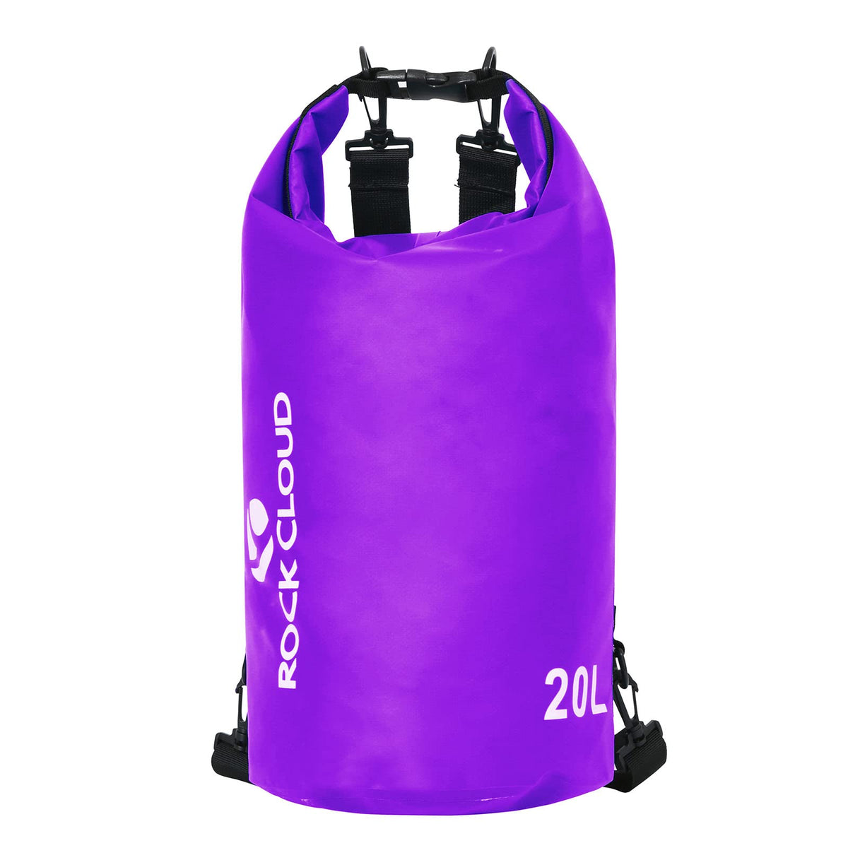 ROCK CLOUD front view showing waterproof 20L bag and easy-carry design benefit
