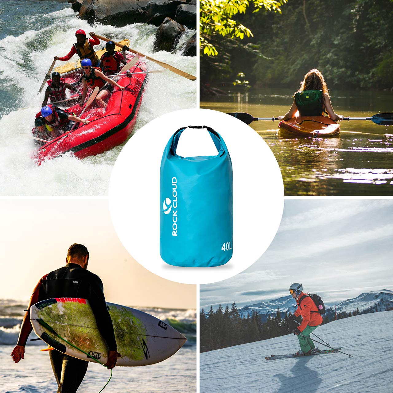 ROCK CLOUD adjustable shoulder straps attached for comfortable hands-free carry