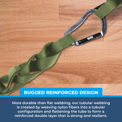 Rock-N-Rescue knot tying demo showing smooth edges for reliable knots benefit