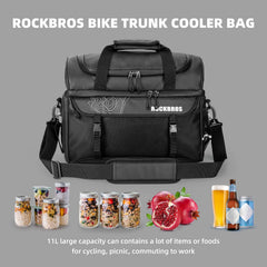 ROCKBROS insulated interior close-up showing lining that keeps food cool