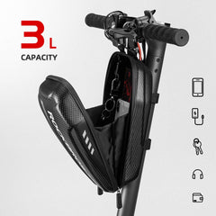 ROCKBROS opened interior with mesh pocket showing organized storage benefit