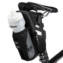 ROCKBROS saddle bag front view showing compact storage and durable shape