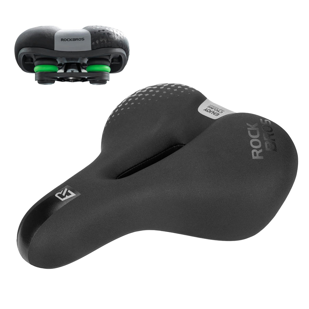 ROCKBROS front view of saddle showing ergonomic rear support and comfort