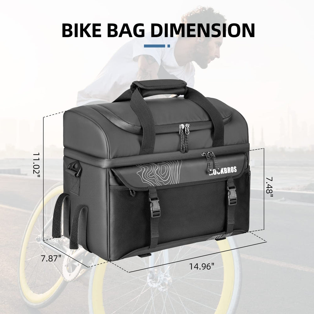 ROCKBROS shoulder carry mode with strap for convenient off-bike transport