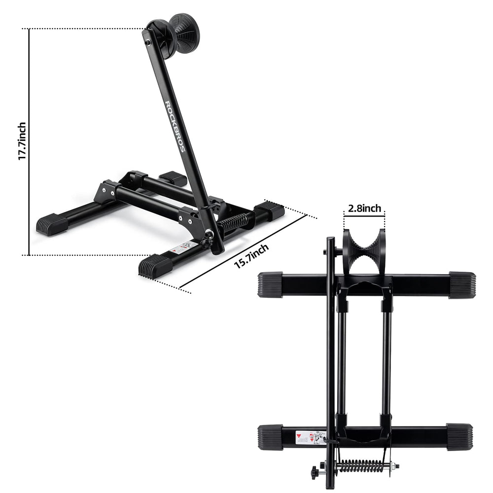 ROCKBROS side profile folded flat for compact storage benefit