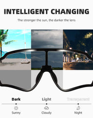 ROCKBROS side profile highlighting slim temples and secure fit benefit