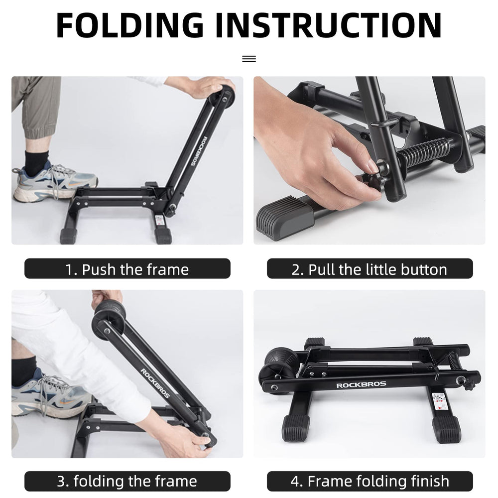 ROCKBROS base detail with silicone pads protecting floors and preventing slip
