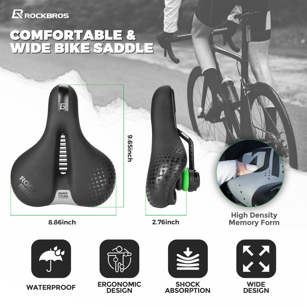 ROCKBROS wiping waterproof PU top to show quick maintenance advantage