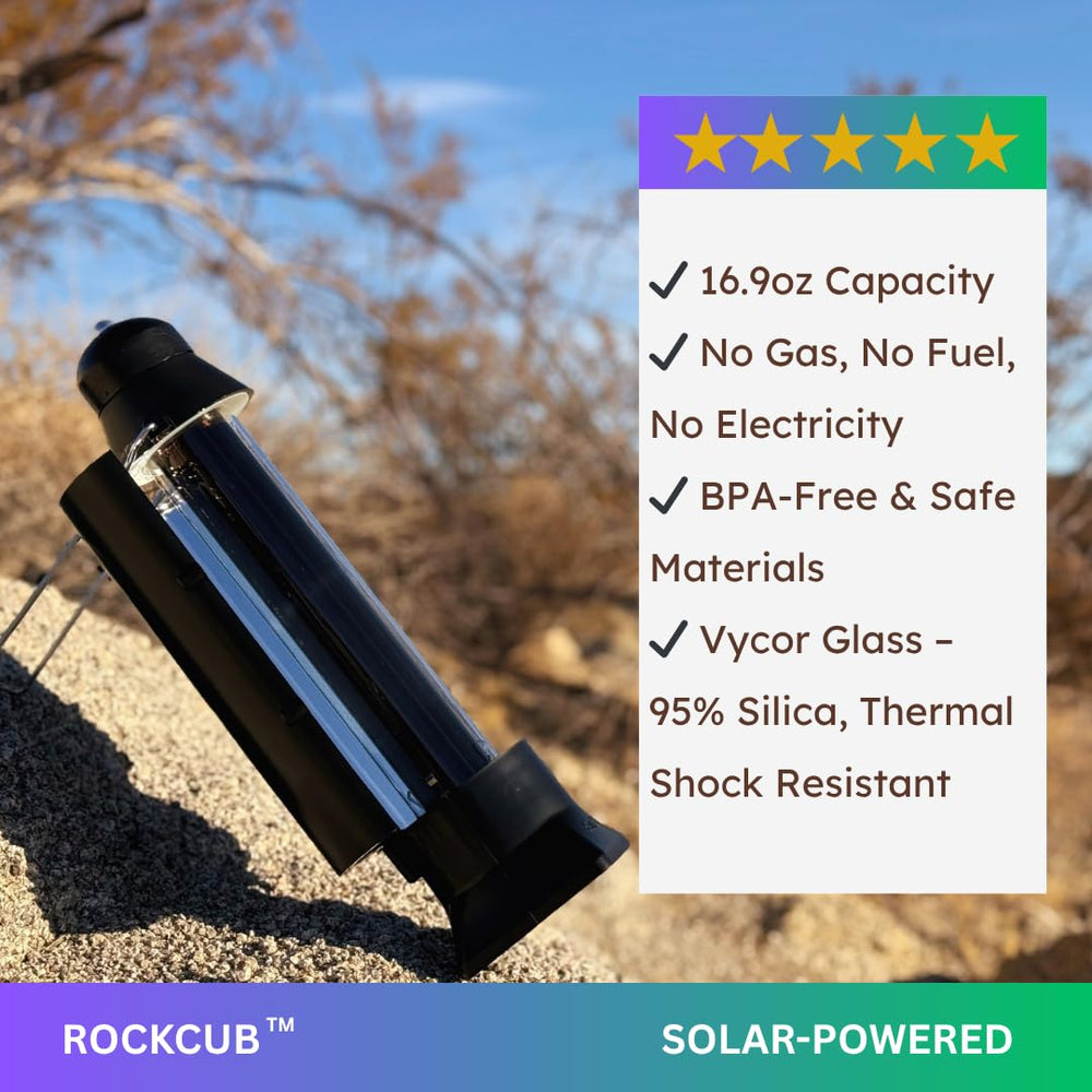 ROCKCUB Vycor glass core close-up highlighting durable thermal-shock resistance