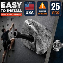 Rocky Mountain Climbing Gear holds beside a ruler showing scale for route planning
