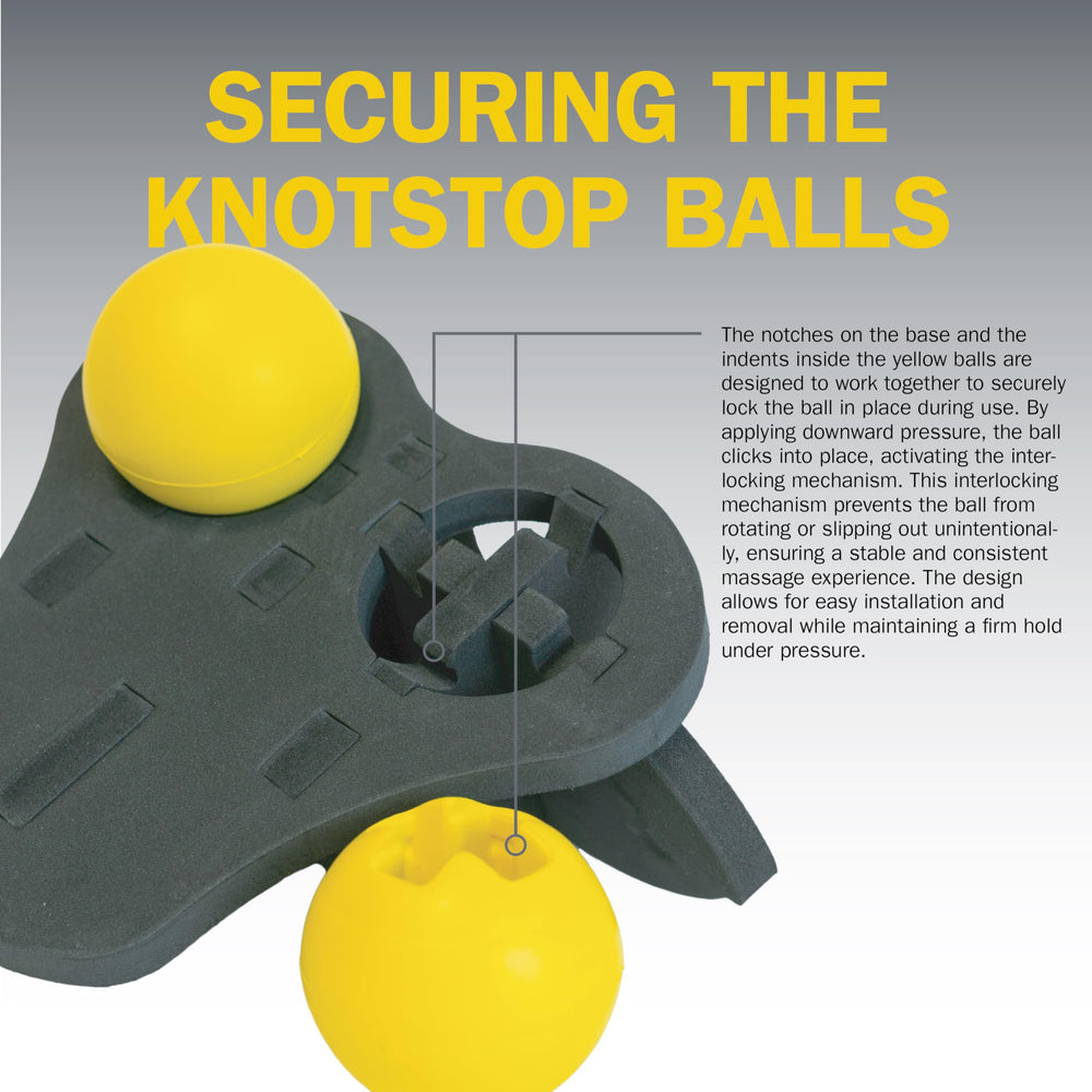 Rolflex KnotStop next to packaging in a lifestyle scene emphasizing ready-to-use design