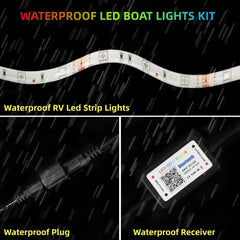 ROLiGHTiC close-up of 5050 SMD LED chips showing bright color output and clarity