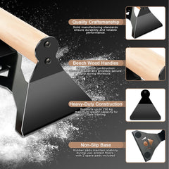 Rolitwils beech wood grip close-up highlighting smooth texture and non-slip comfort