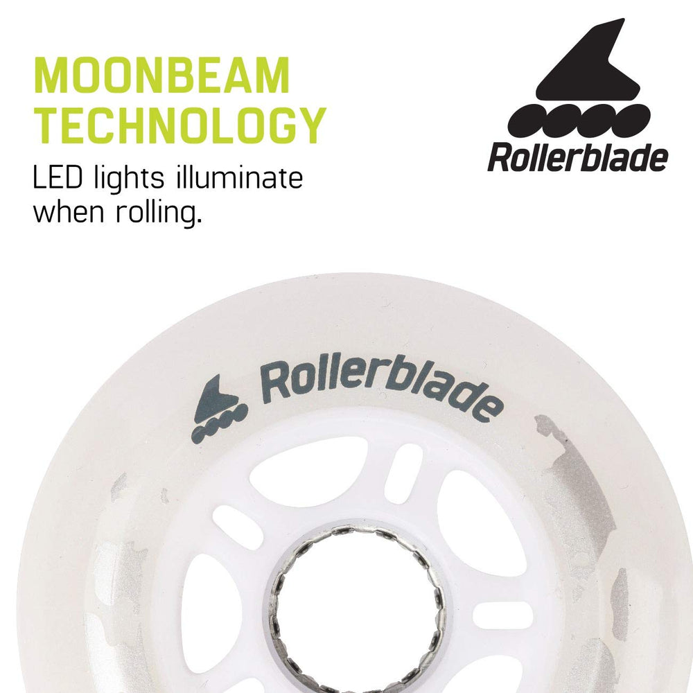Rollerblade Moonbeam close-up of urethane texture highlighting durability and grip