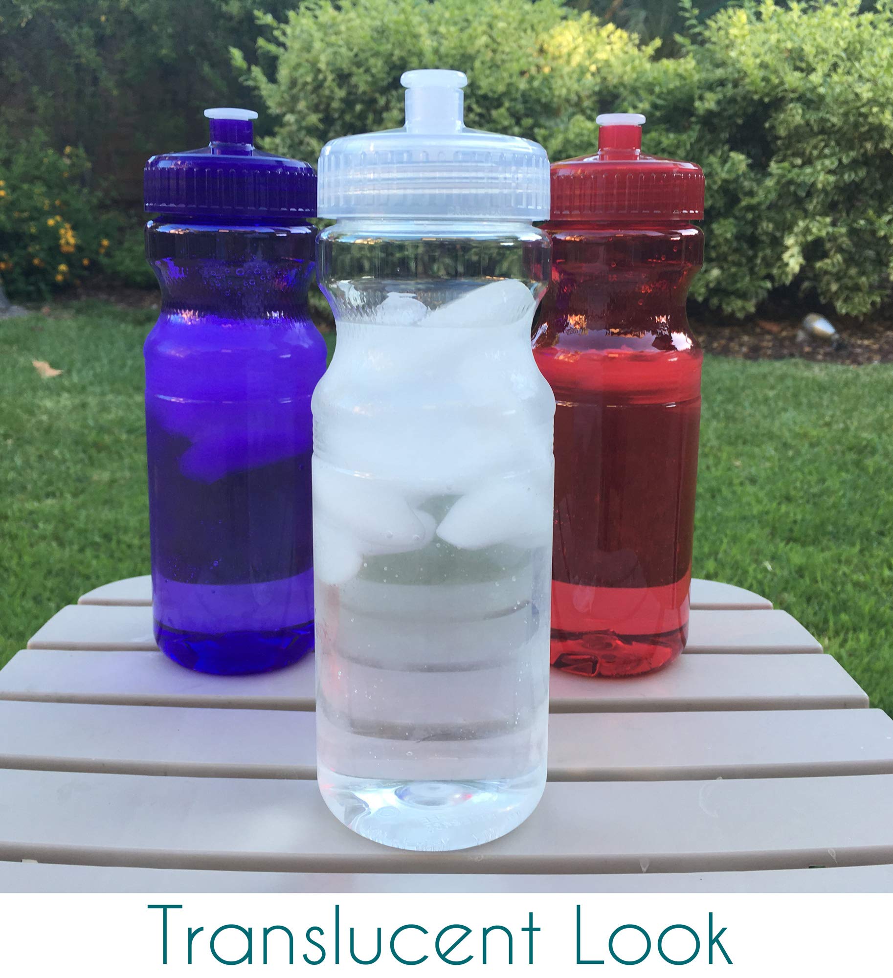 Rolling Sands clear PET bottle body detail showing smooth blank surface for labels