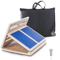Rolling With It front view showing wooden finish and stable platform benefit
