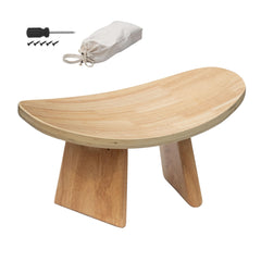 ROLUXENTIA front view of bench showing stable frame and natural finish for better posture