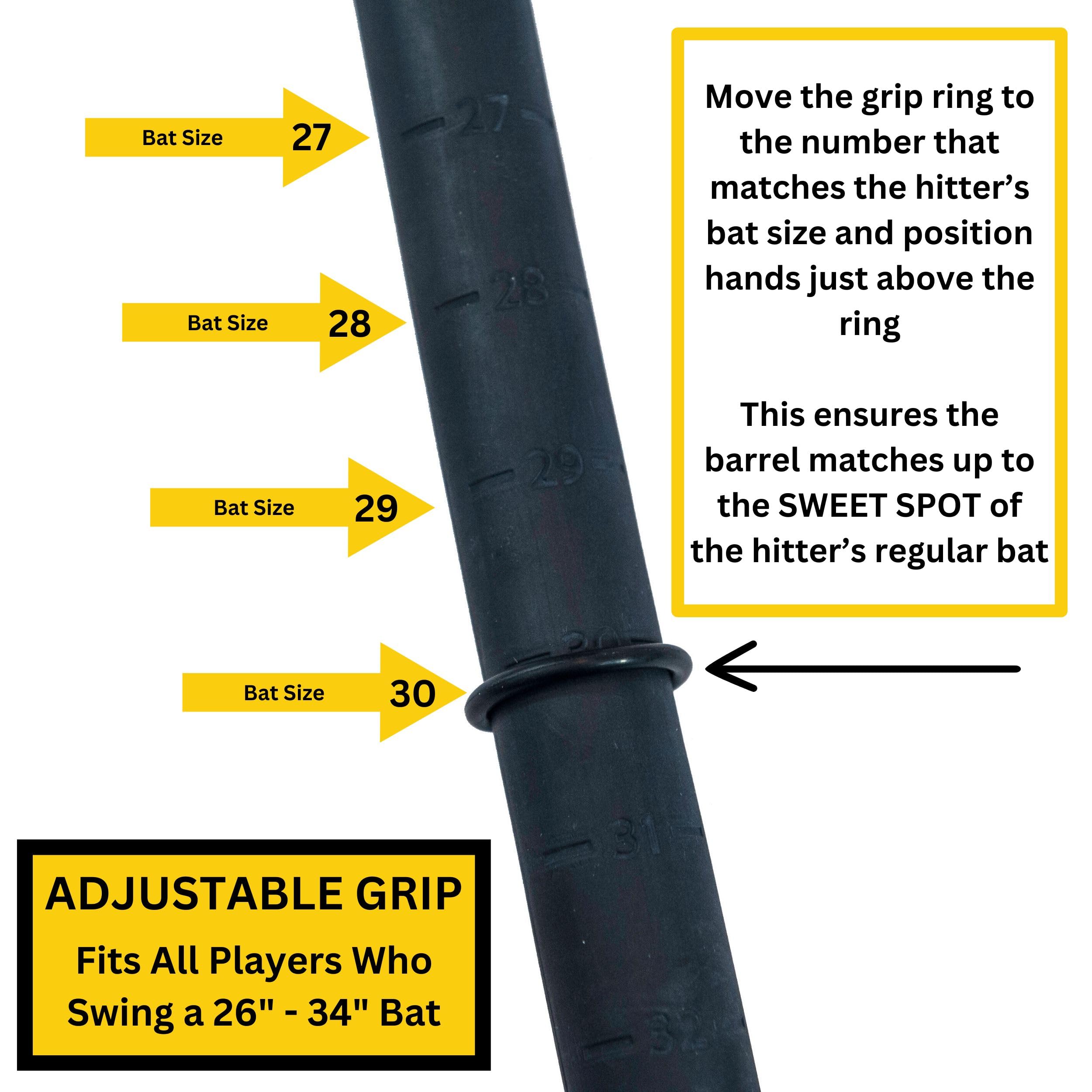 Rope Bat home plate mat laid out showing stance marks and contact zones for practice