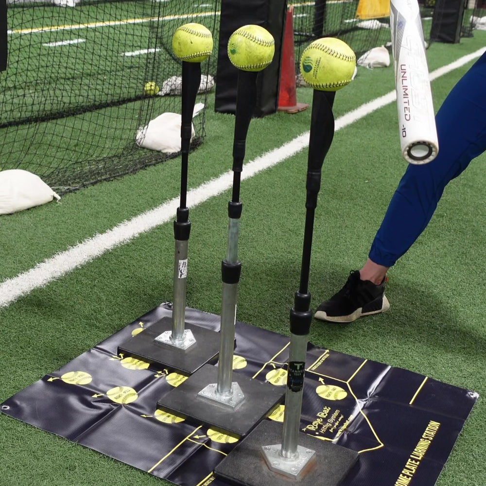 Rope Bat beside a standard bat for size comparison and correct grip alignment benefit