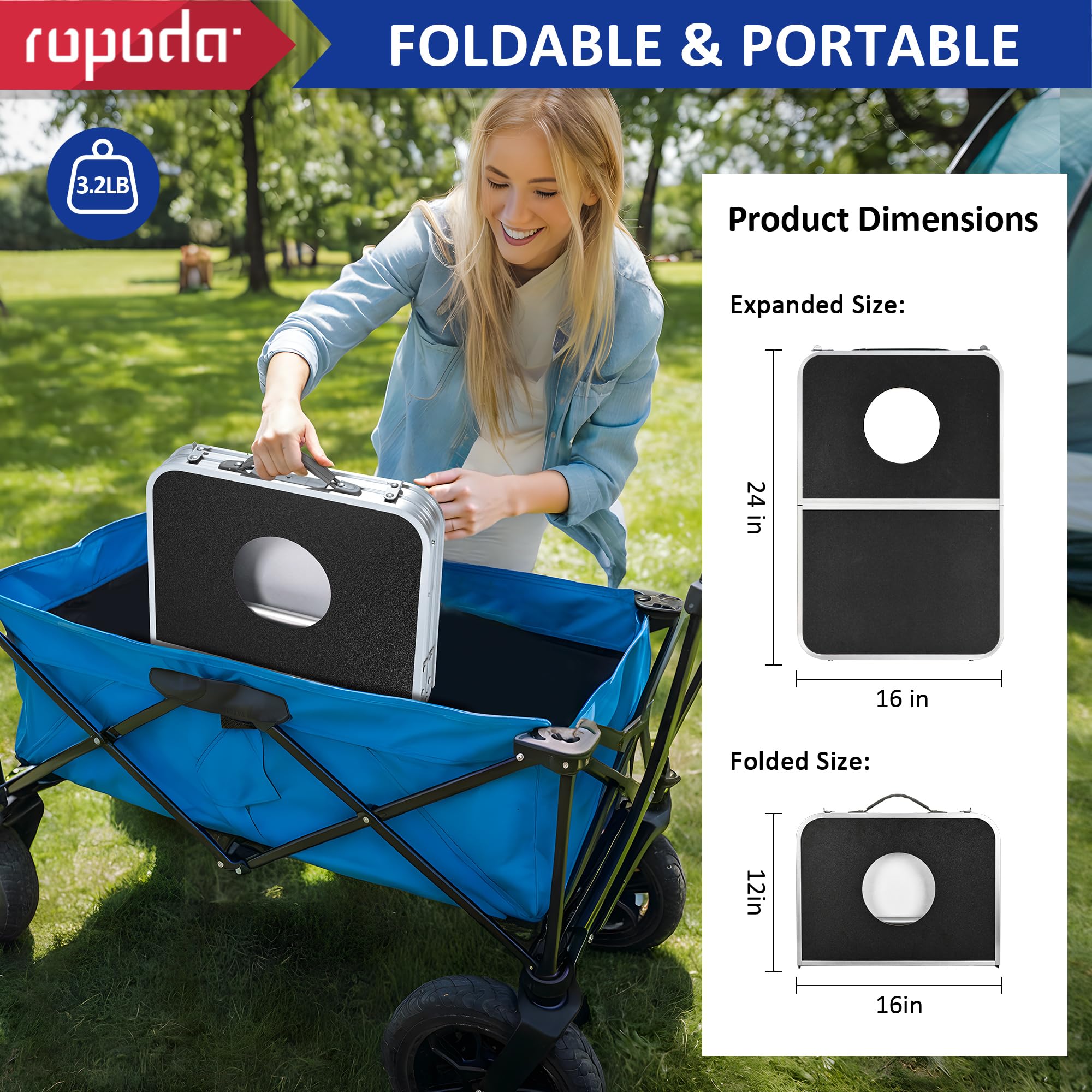 ropoda close-up aluminum edge detail showing reinforced durable frame