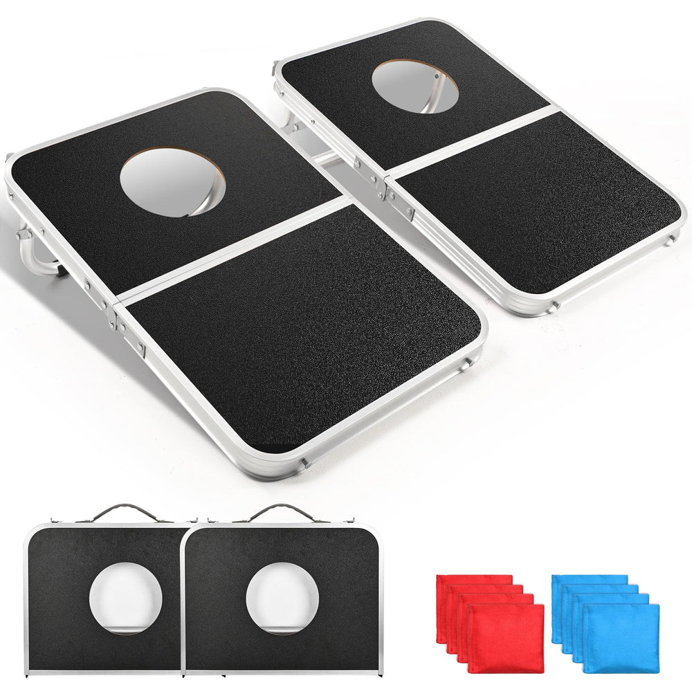 ropoda front view folded boards showing compact portability and fast setup