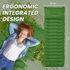 ropoda close-up of integrated pillow demonstrating neck support benefit