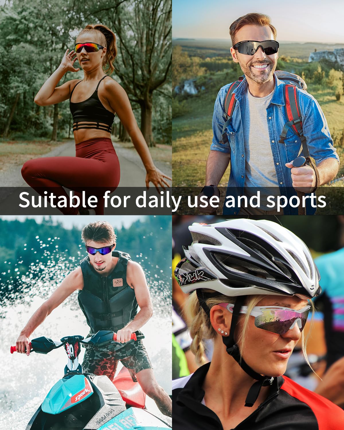 Rosemal sunglasses worn while running, improving visibility and comfort
