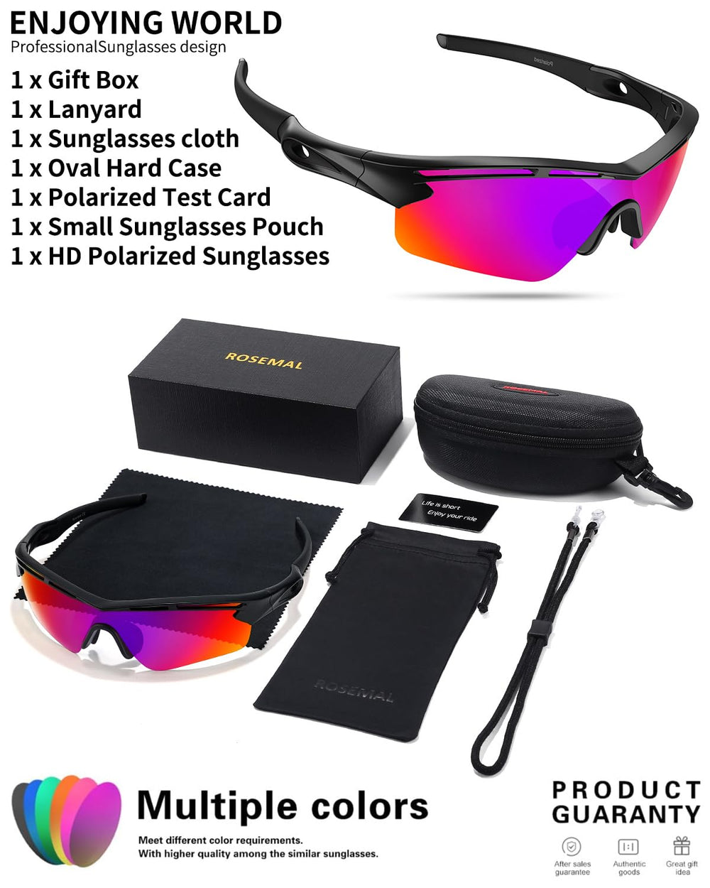 Rosemal sunglasses worn by runner showing secure grip and sweat-resistant pads