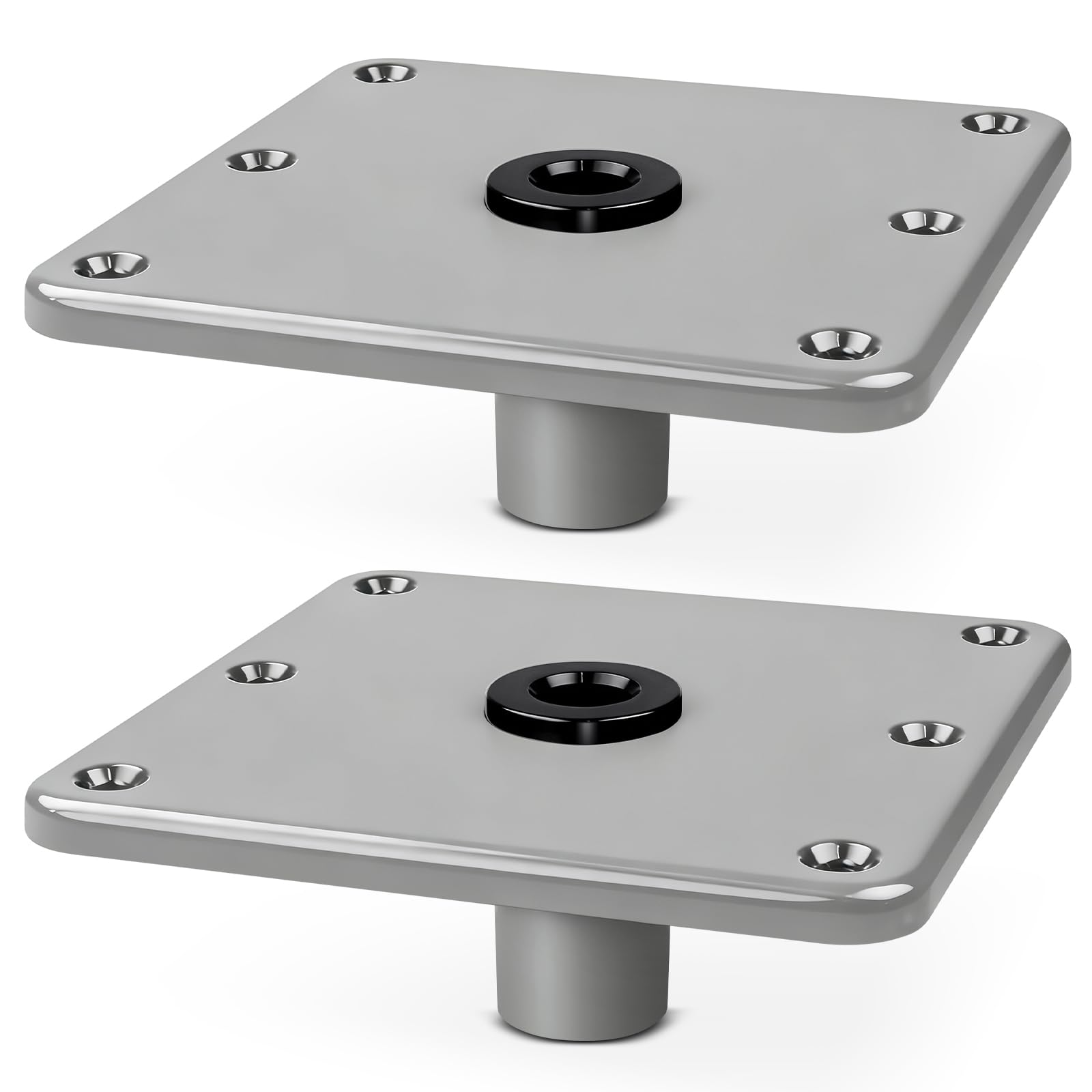 ROTFABRK front view of seat base showing sturdy flange and socket benefit durable mount