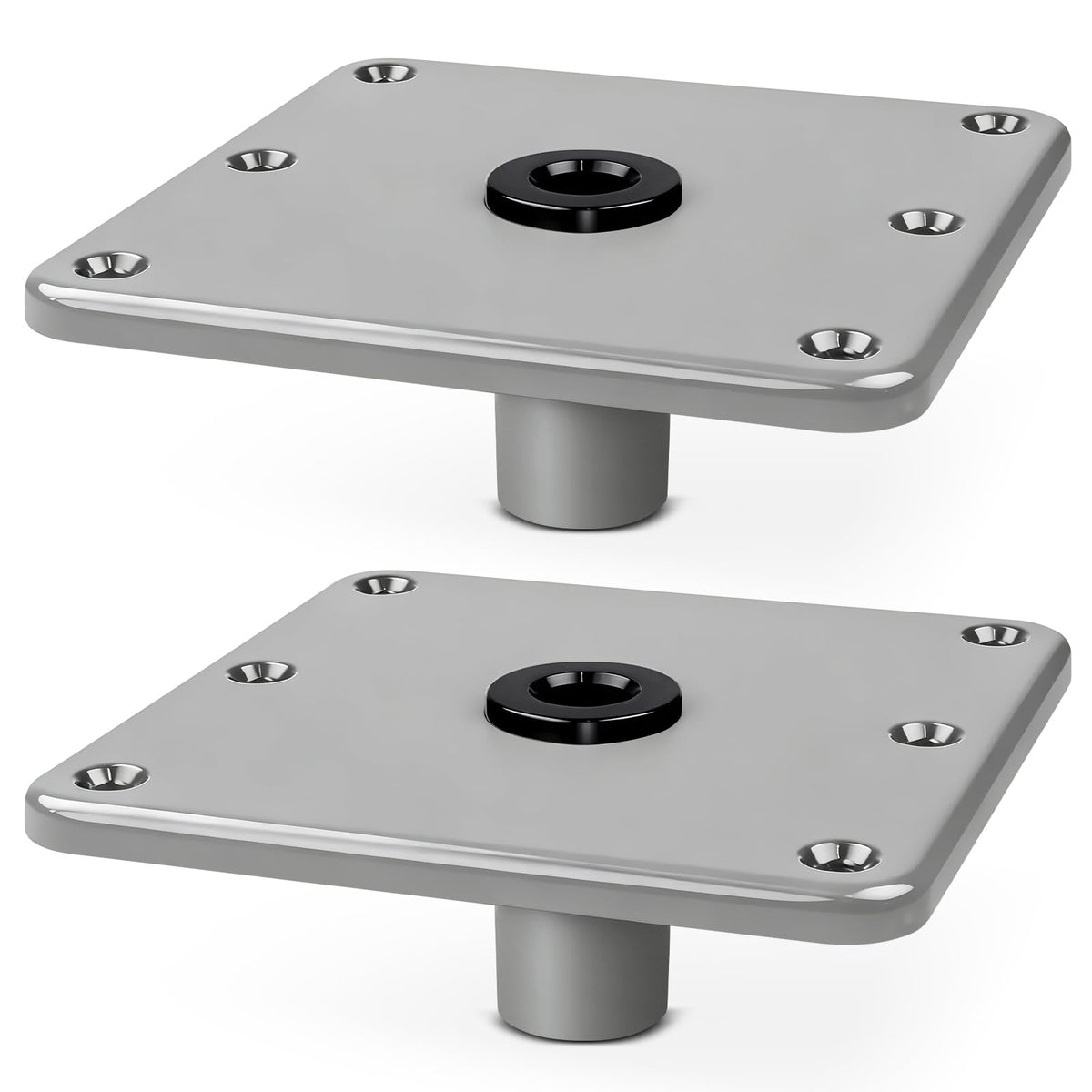 ROTFABRK front view of seat base showing sturdy flange and socket benefit durable mount