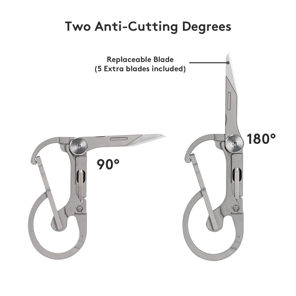 RovyVon U4 Pro+ folded cutter closeup displaying concealed blade for safer storage