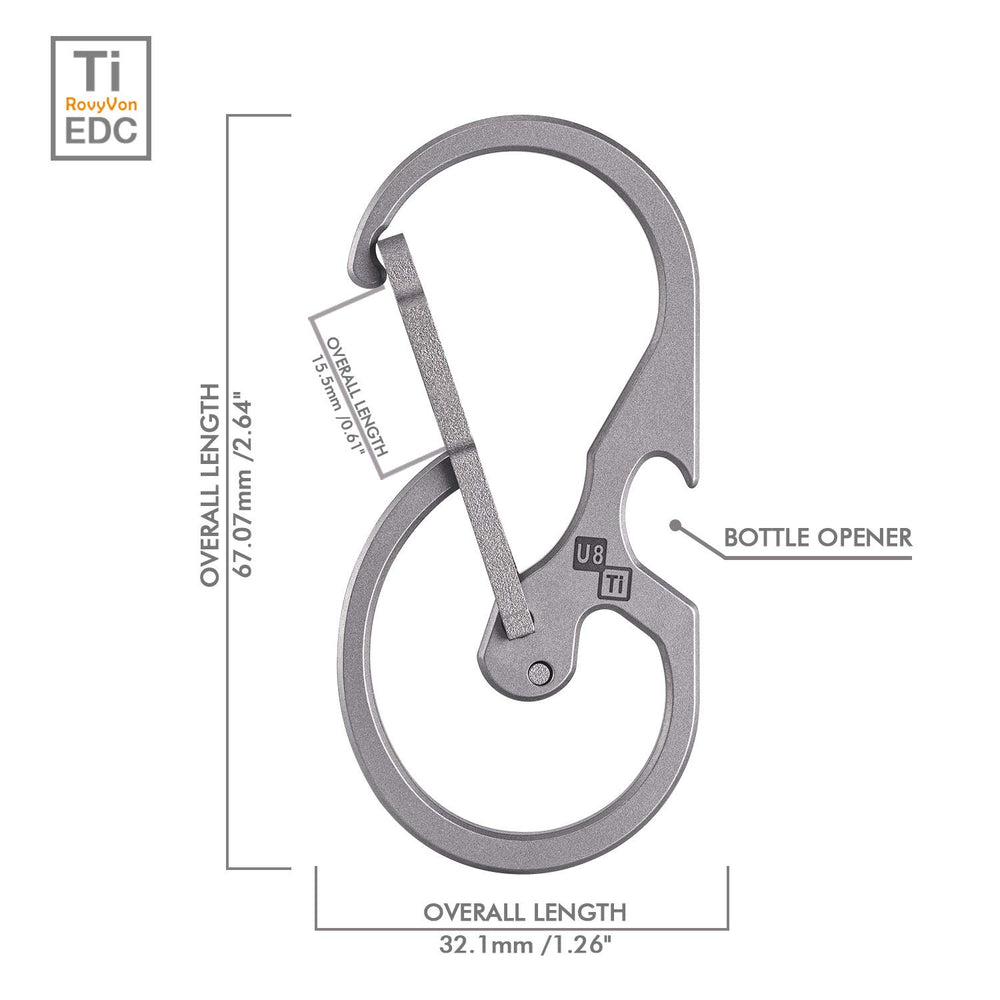 RovyVon U8 in hand scale view demonstrating ultralight titanium build for comfortable carry