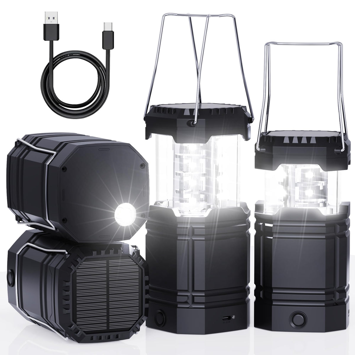 Roxicosly front view of four-pack showing ready backup lighting