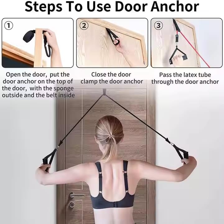 Royal Blaze ankle straps and door anchor for versatile exercise attachments
