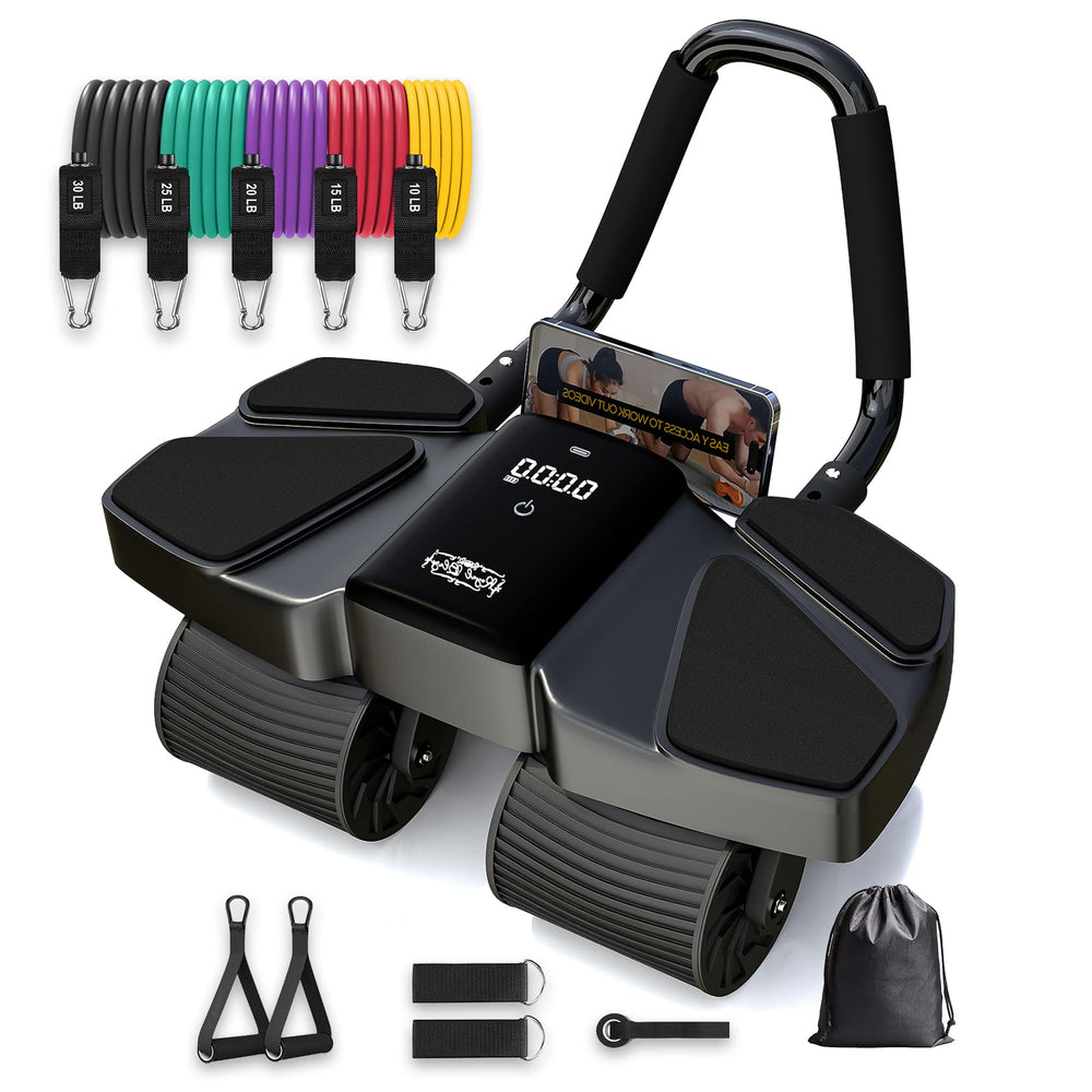 Royal Blaze front view of full home gym set showing included accessories and travel bag for convenience