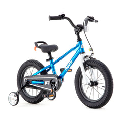 RoyalBaby front profile showing sporty frame and blue finish for confident rides