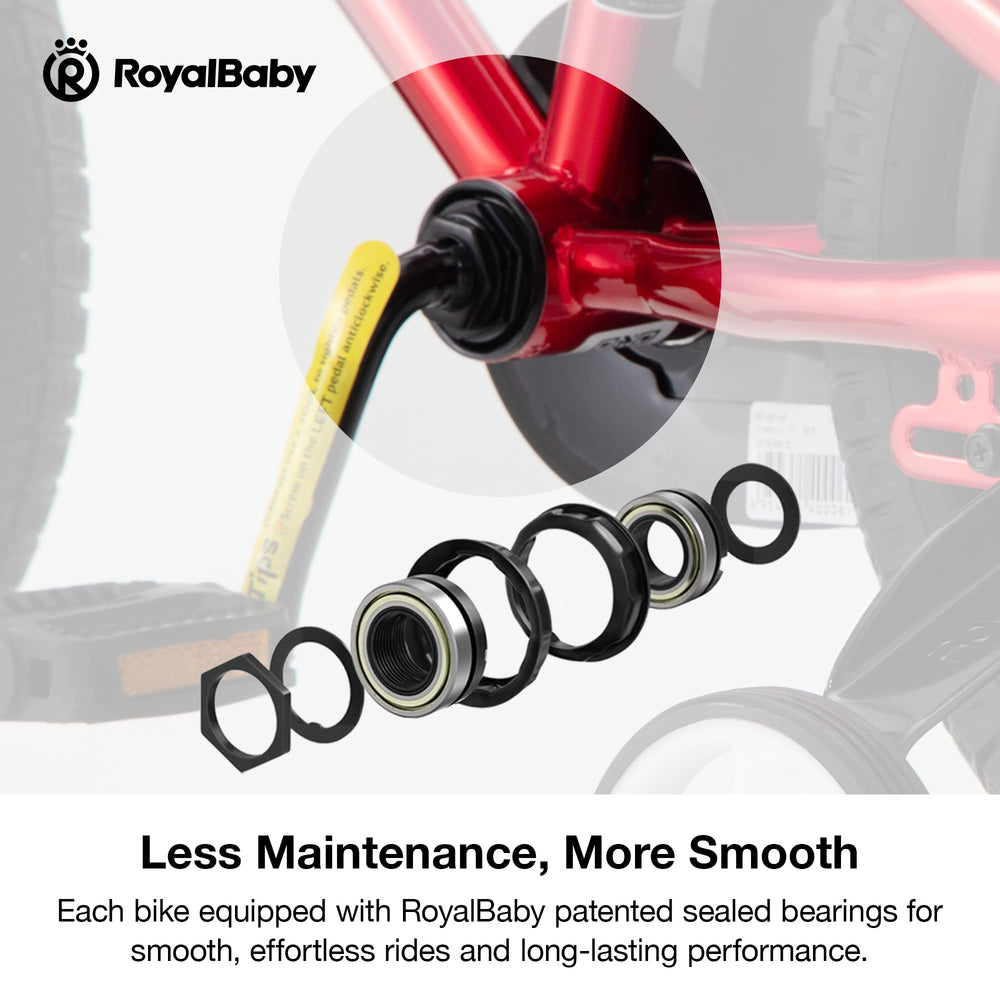 RoyalBaby Freestyle wide 2.4-inch tire and sturdy steel frame for stable rides