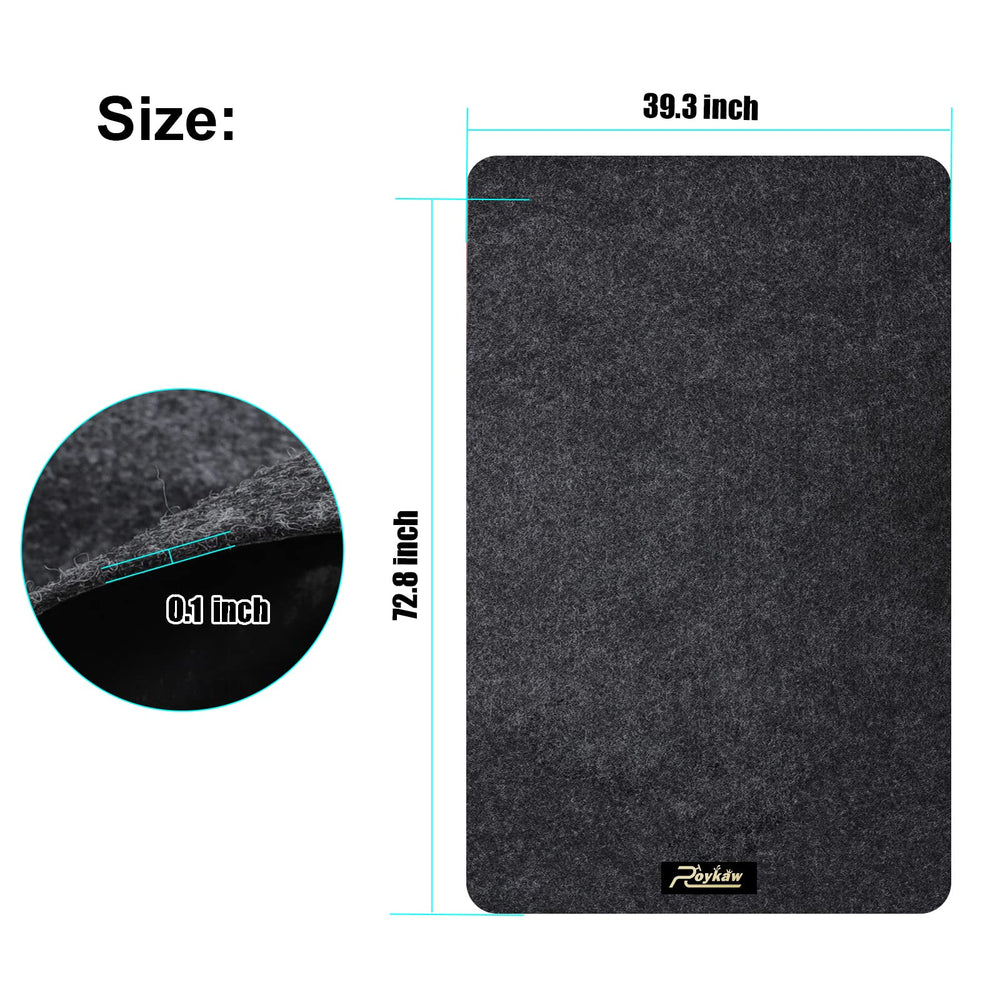 Roykaw mat being trimmed to size for custom fit and protection