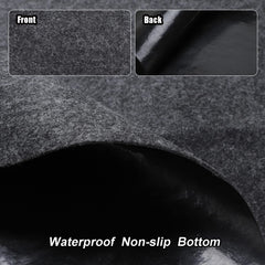 Roykaw underside waterproof backing visible preventing fluid penetration