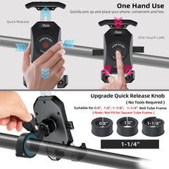 Roykaw mounted on bicycle handlebar for versatile use