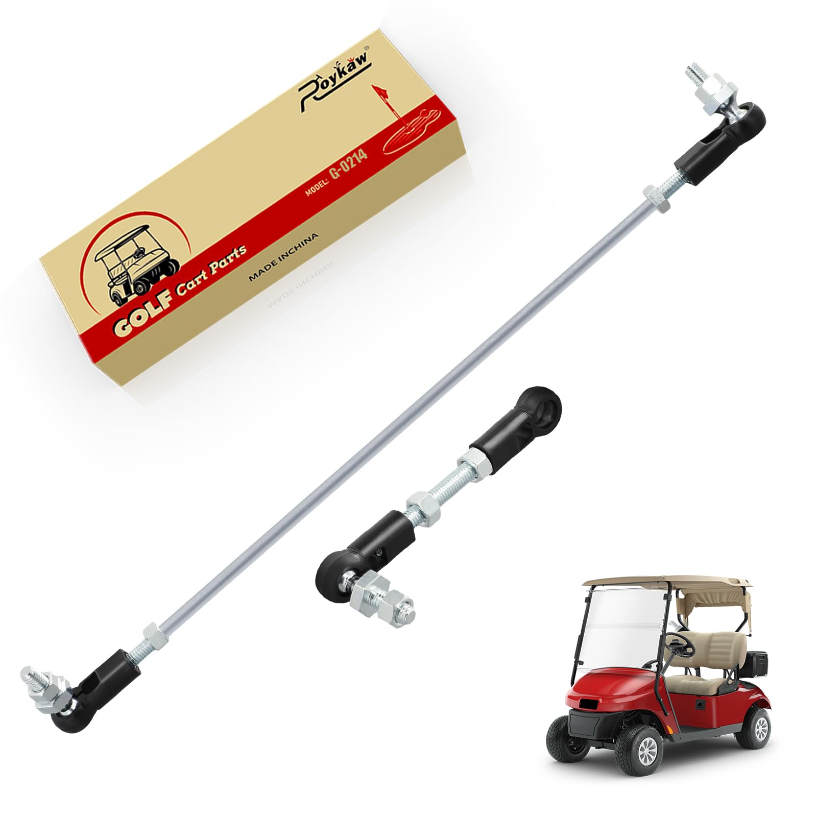 Roykaw front view of throttle linkage rod showing precise fit and OEM compatibility