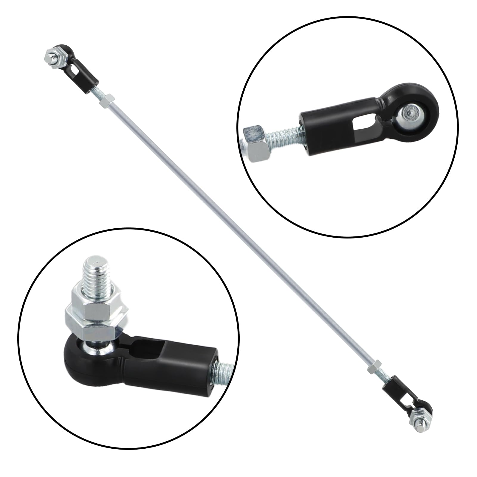 Roykaw rod installed on EZGO TXT frame demonstrating restored throttle linkage control
