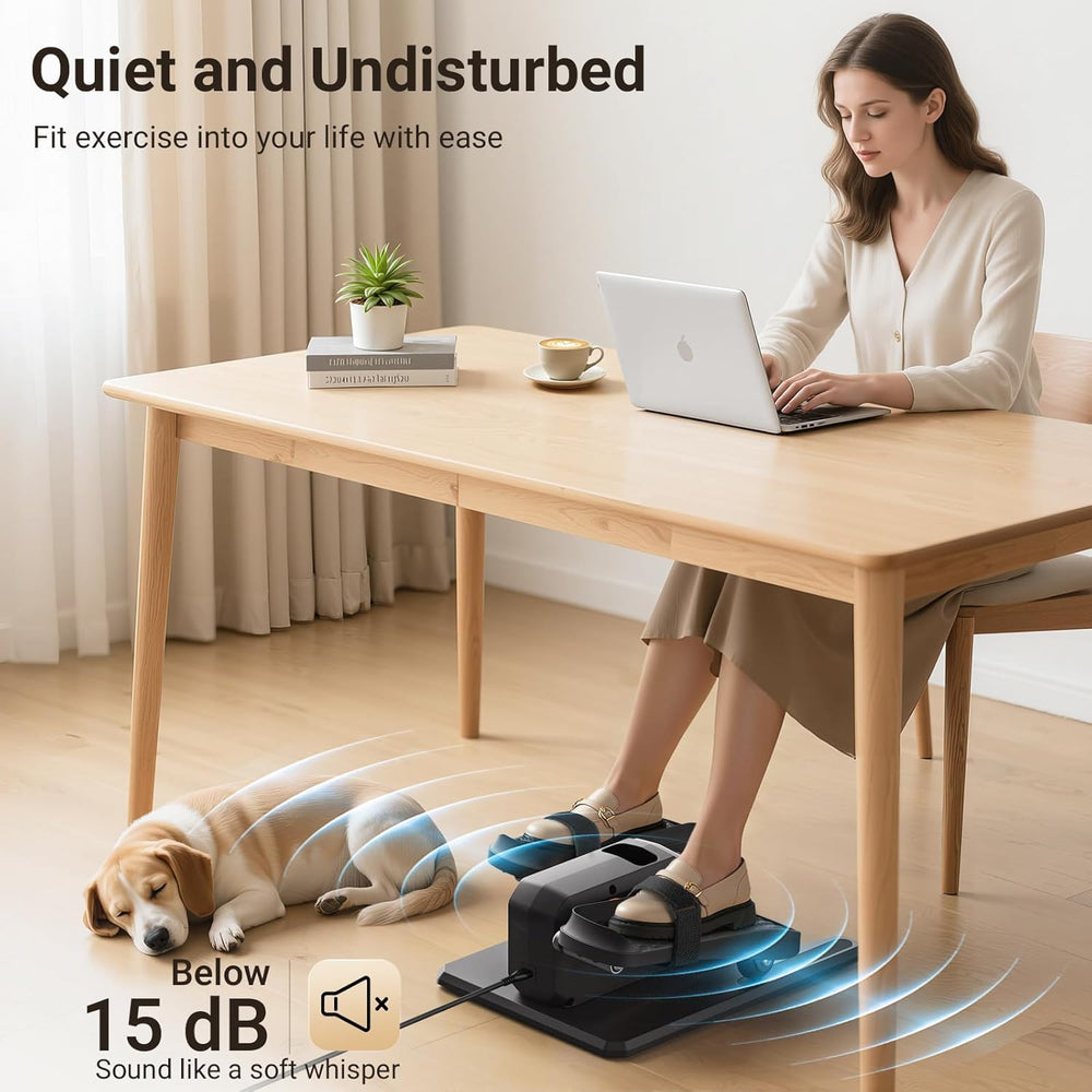 Roylvan placed under desk in office for discreet low-impact movement