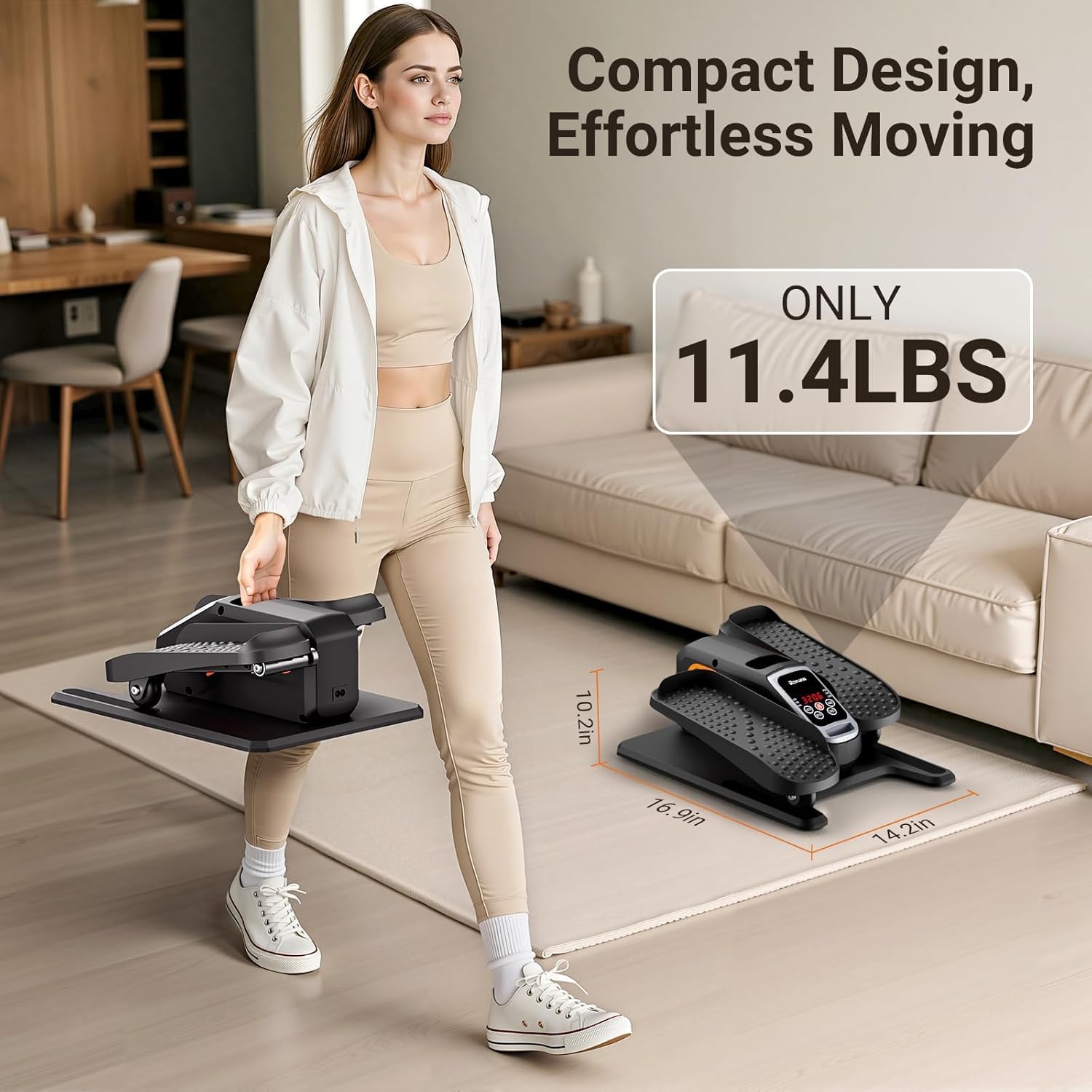 Roylvan non-slip mat and base providing stability on hard floors