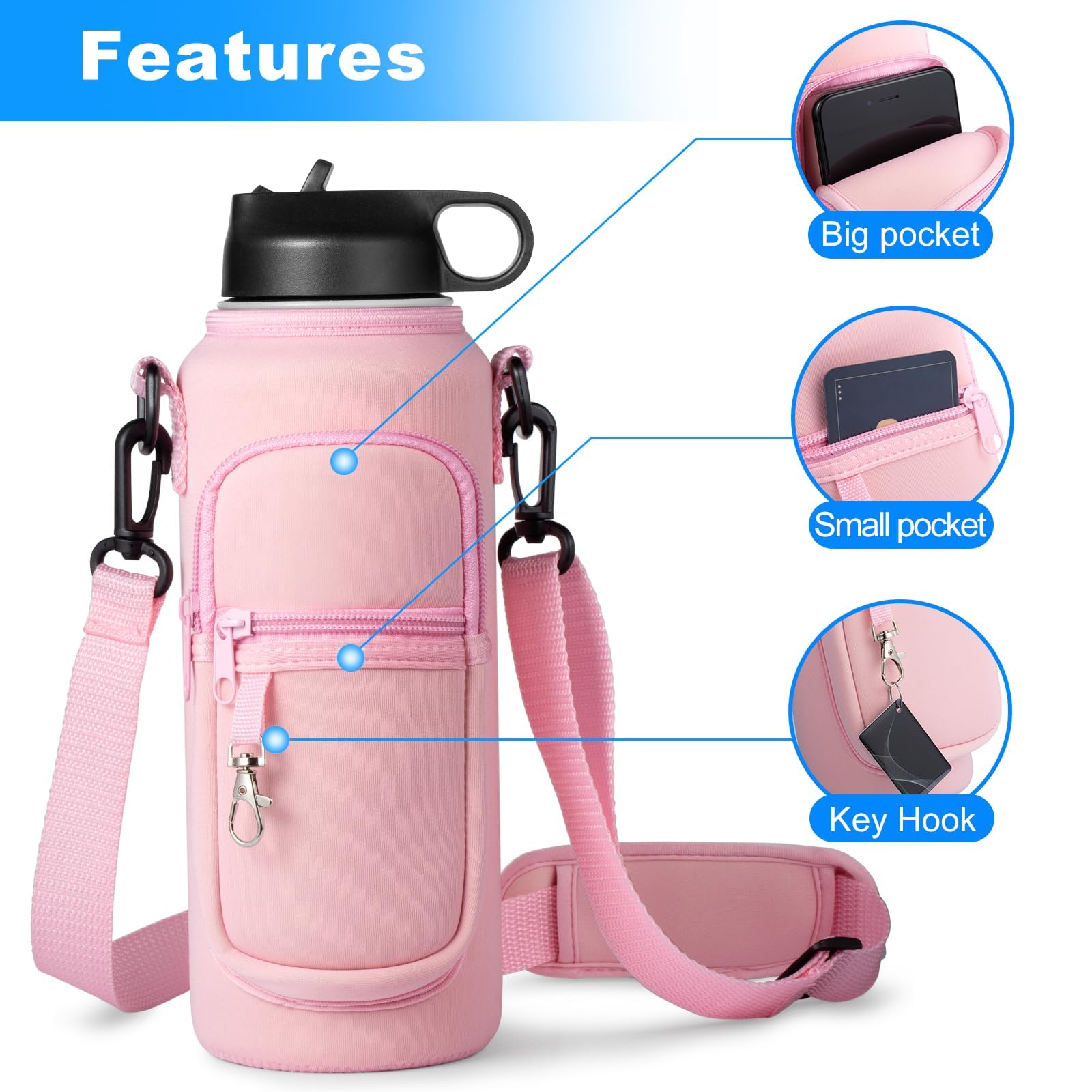 RRegeny drawstring closure detail keeping Hydroflask secure and stable