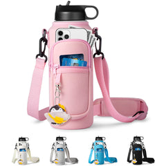 RRegeny front view pink holder showing secure bottle fit and easy access