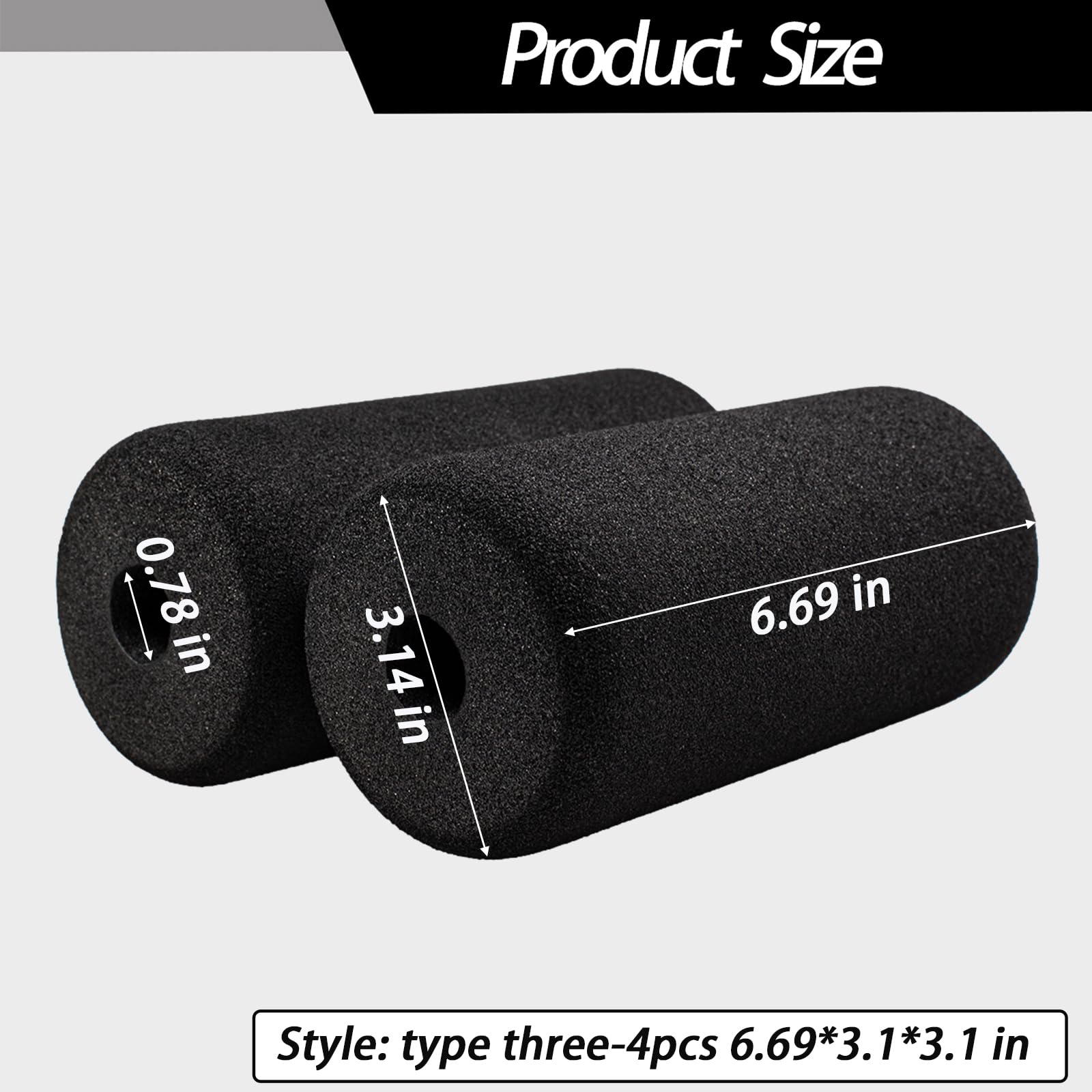 RSFCWS foam rollers installed on a sit-up bench showing improved comfort and grip