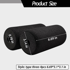 RSFCWS foam rollers installed on a sit-up bench showing improved comfort and grip