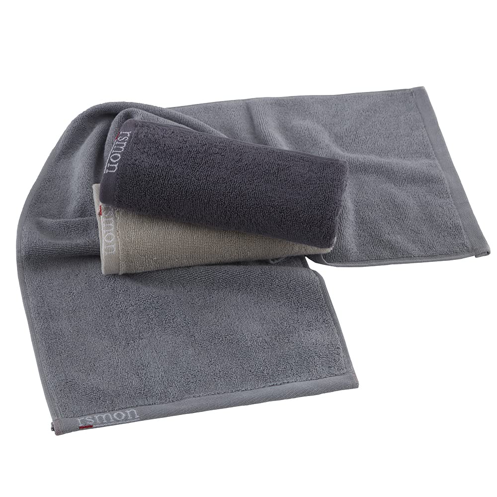 rsmon single towel flat lay displaying full 35.5x12 size and slim profile